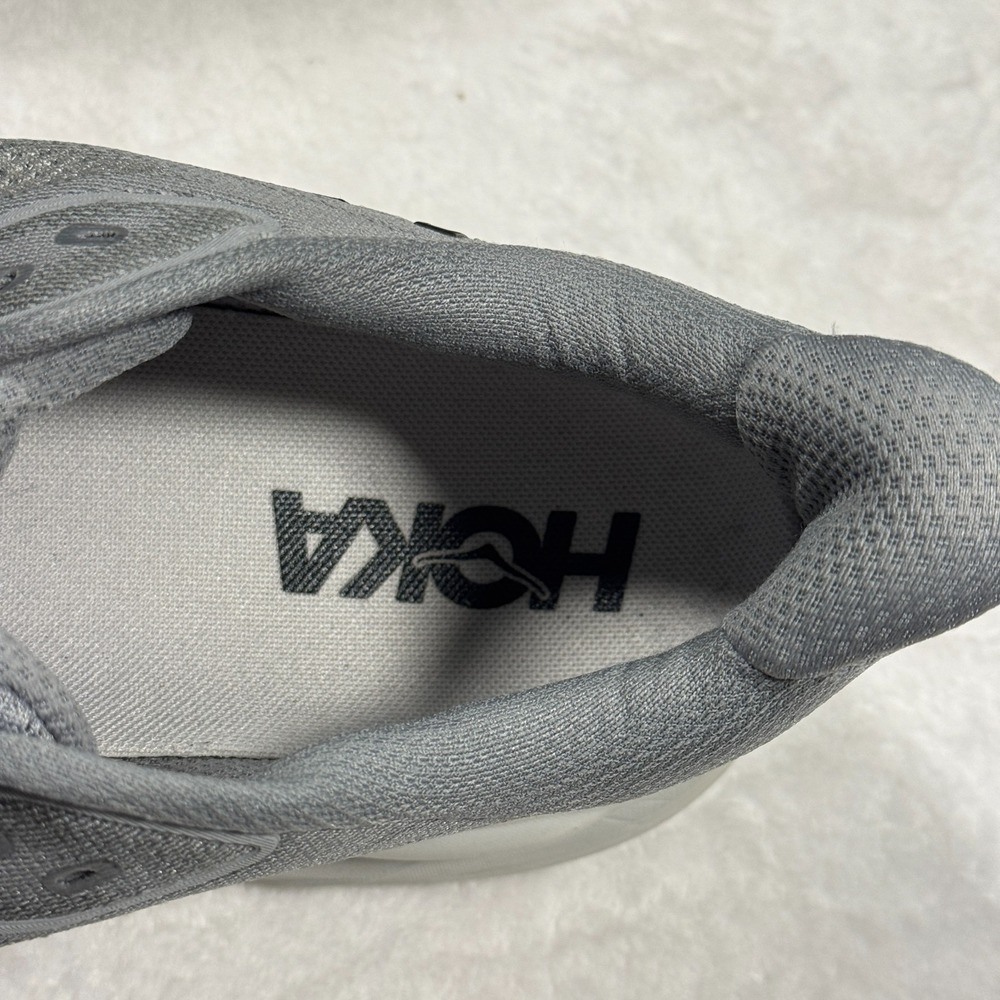 Hoka Clifton 10 Sneakers Mens 13D Galactic Gray Road Running Shoes - Picture 7 of 9